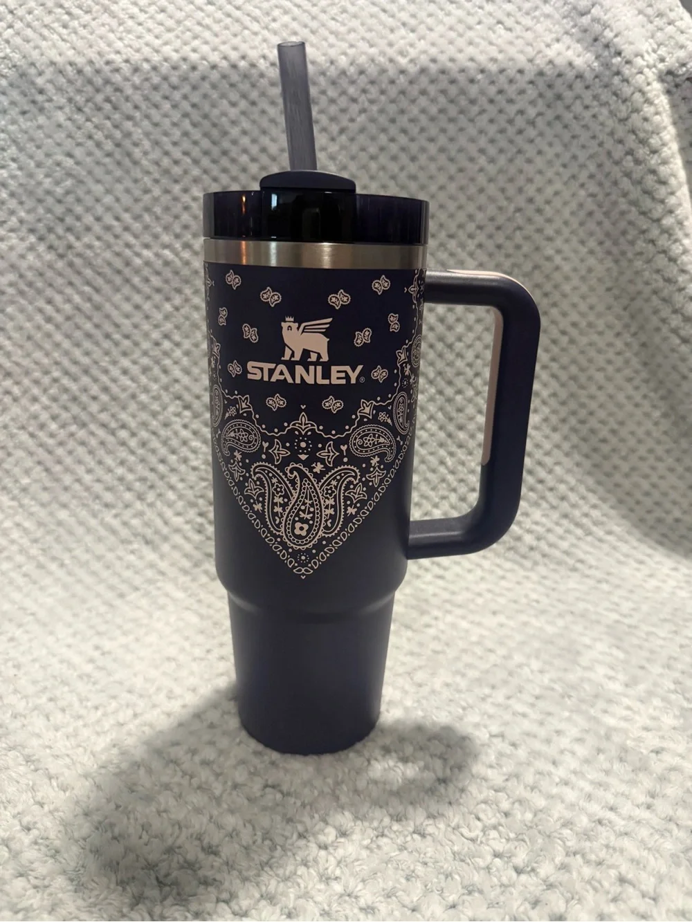 Stanley Navy Bandana Insulated Travel Mug with Handle